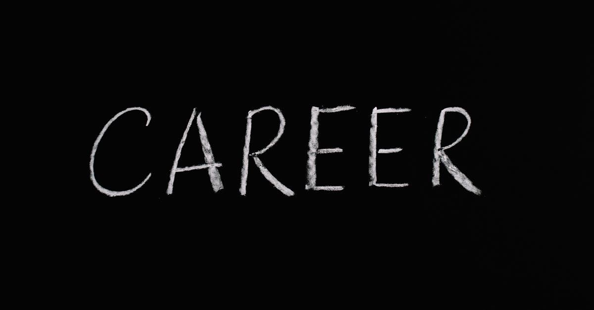 The word career is written in white chalk on a blackboard.