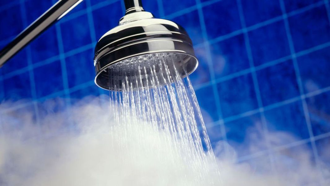 Steam from a shower