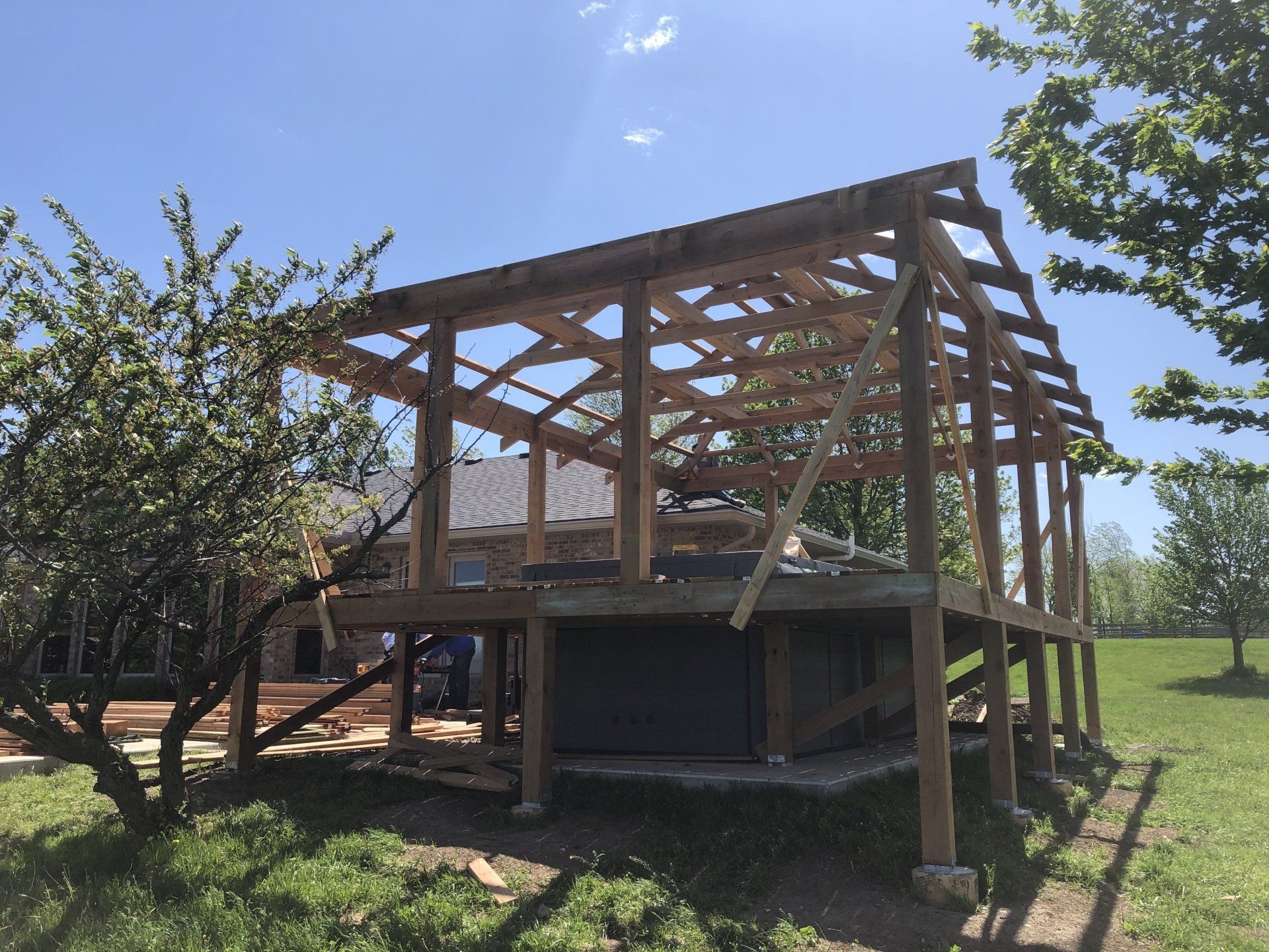 Room Addition-New Pergola