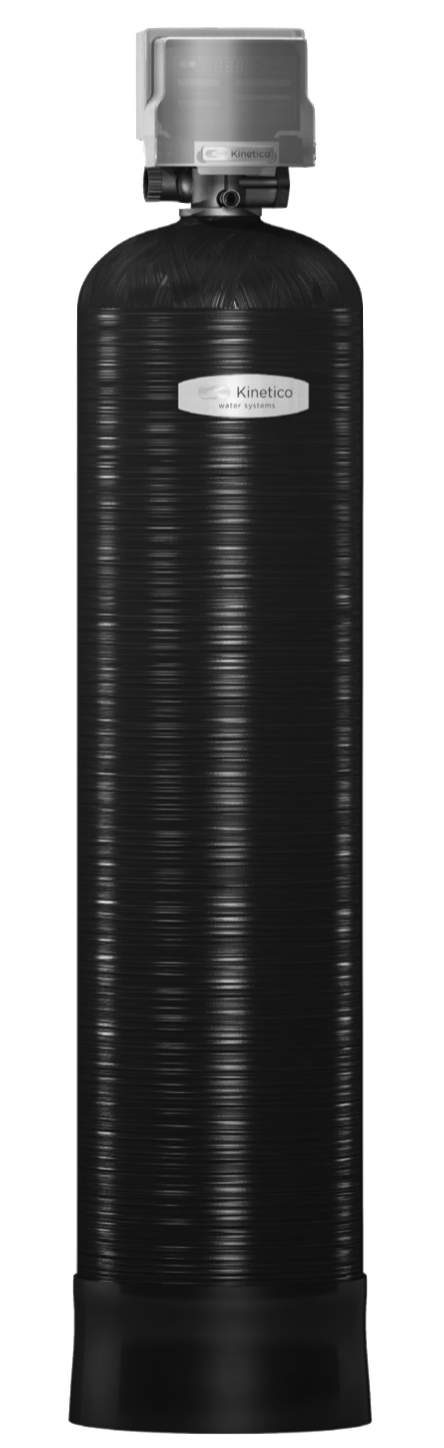 A black bottle with a silver cap on a white background.