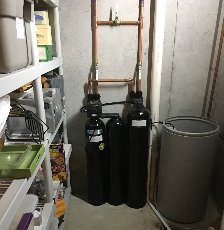 A room with a Kinetico Watrer Treatment Installed