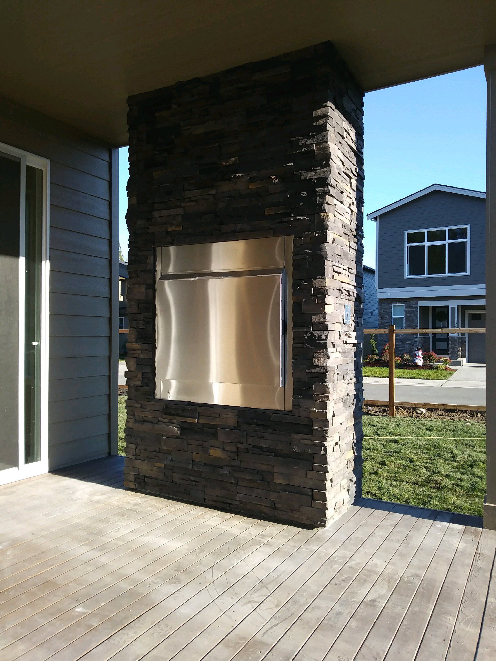 Stone Brick Services — Stone Fireplace in Bothell, WA