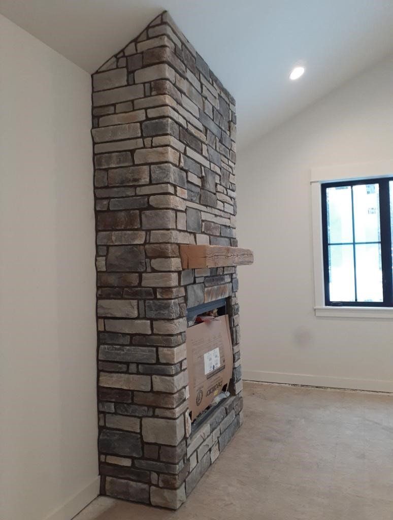 Brick Fireplace