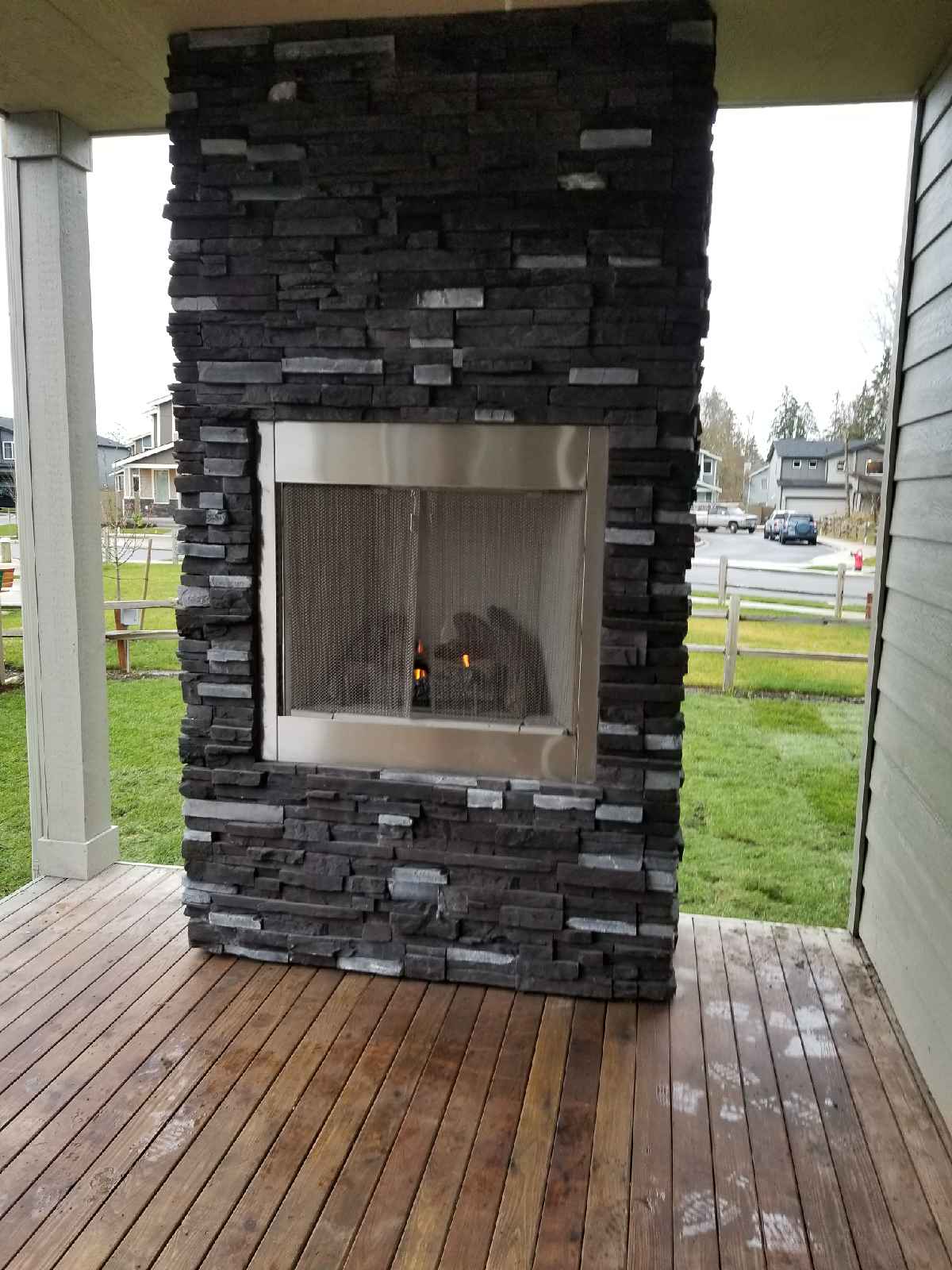 Chimney Pictures — Outdoor Fireplace in Bothell, WA