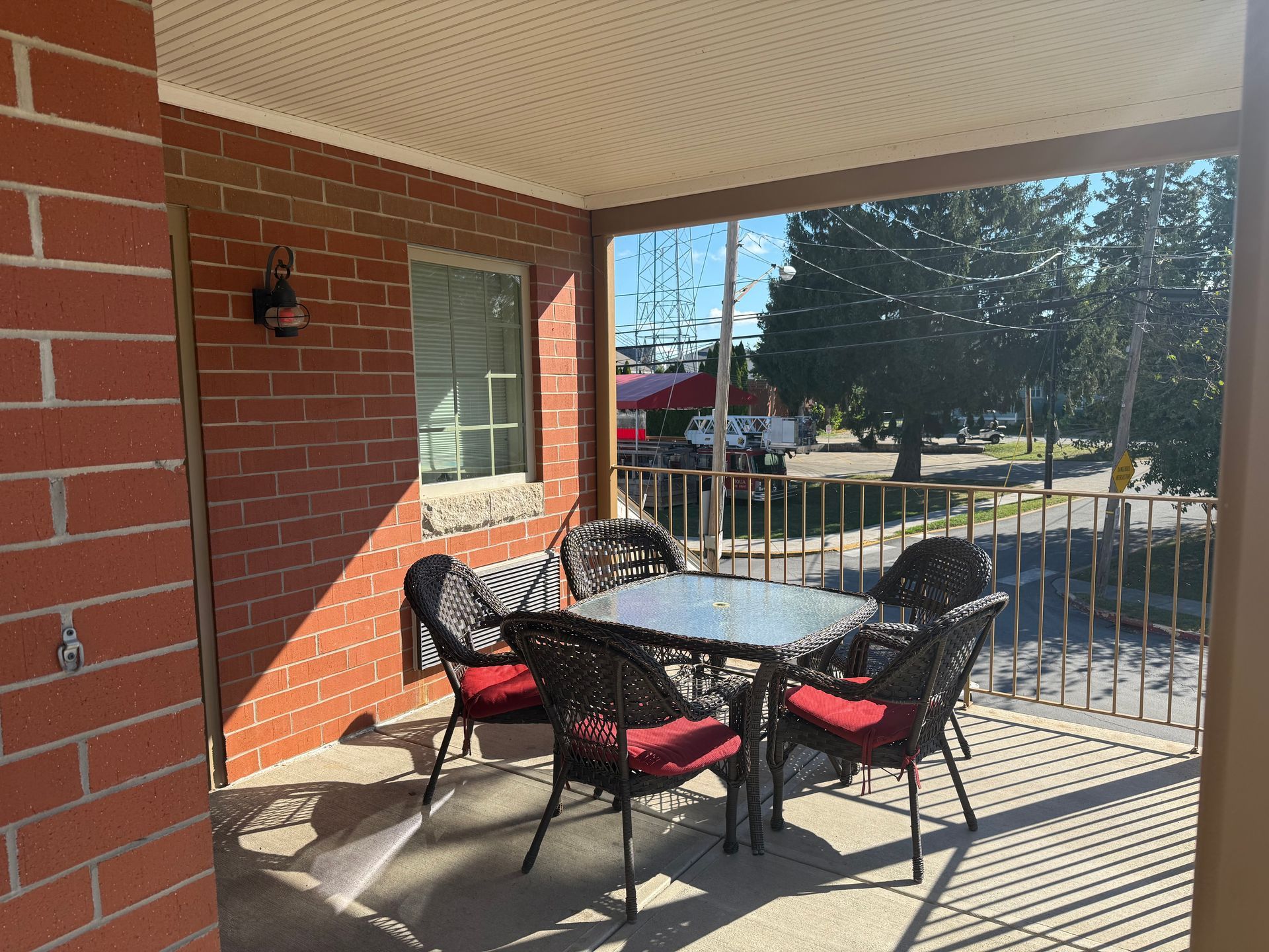 Semi-Private Patio of Room 7, Victory Station Hotel, Put-in-Bay, Ohio