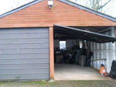 grey garage door