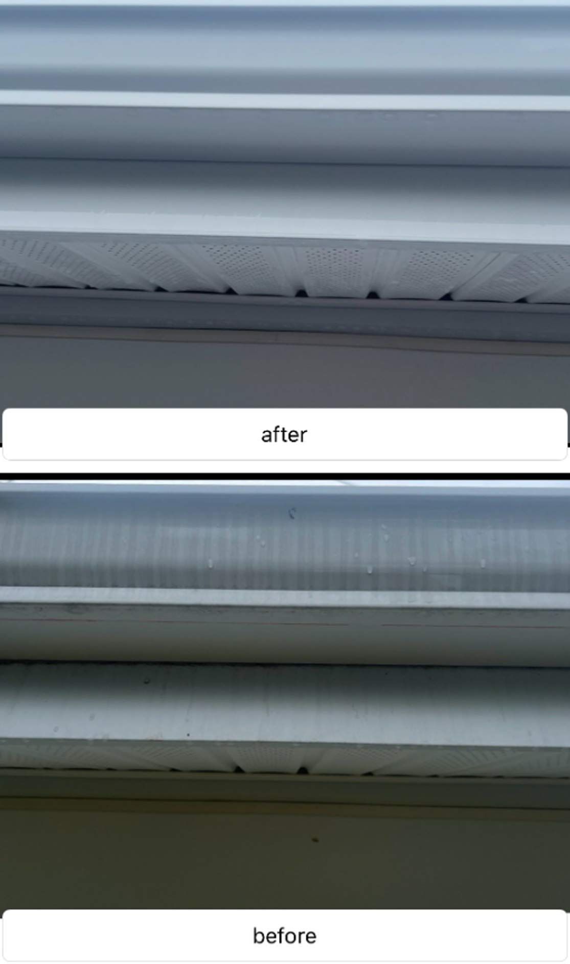 Top half: Clean window blinds, labeled 