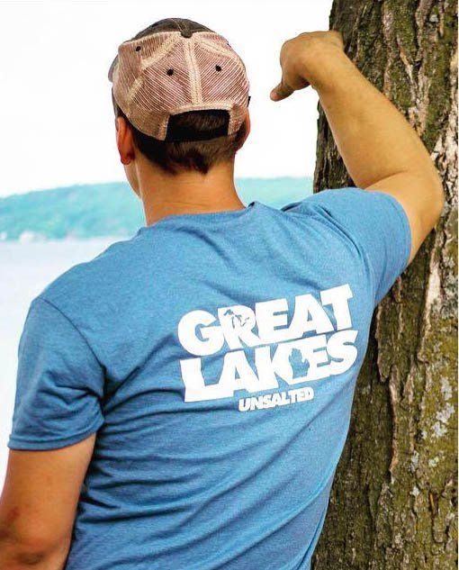 guys wearing light blue t shrt