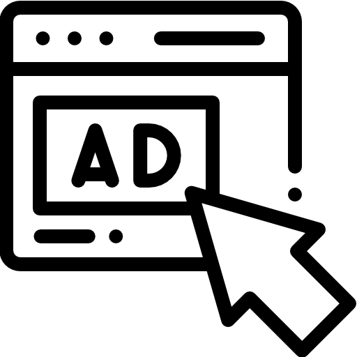 Icoon van een voorbeeld Ad