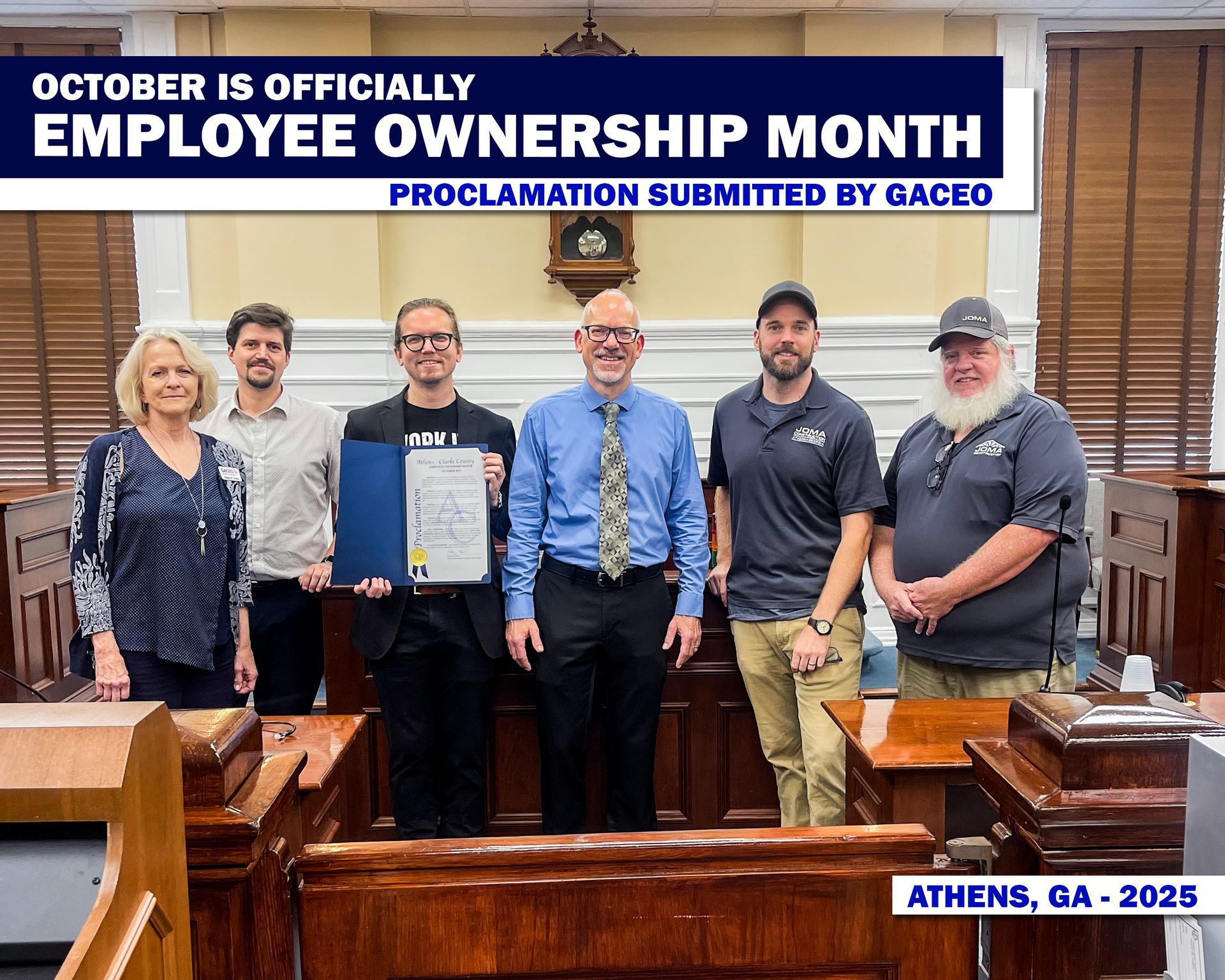 a photo of the mayor and JOMA