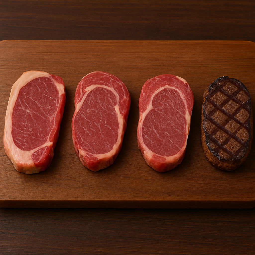 Wat is het verschil tussen entrecote, ribeye, ribeye steak wet aged en ribeye steak grill 