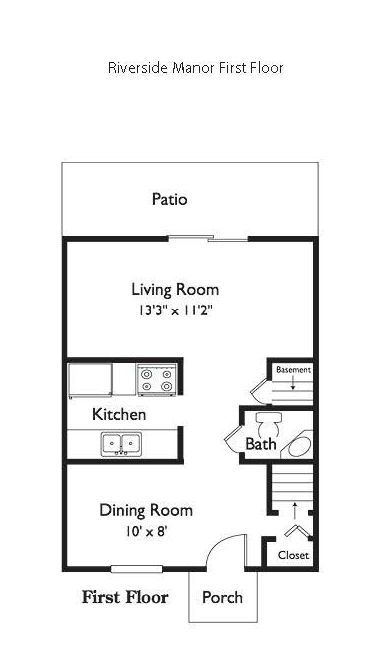 A black and white floor plan of a house