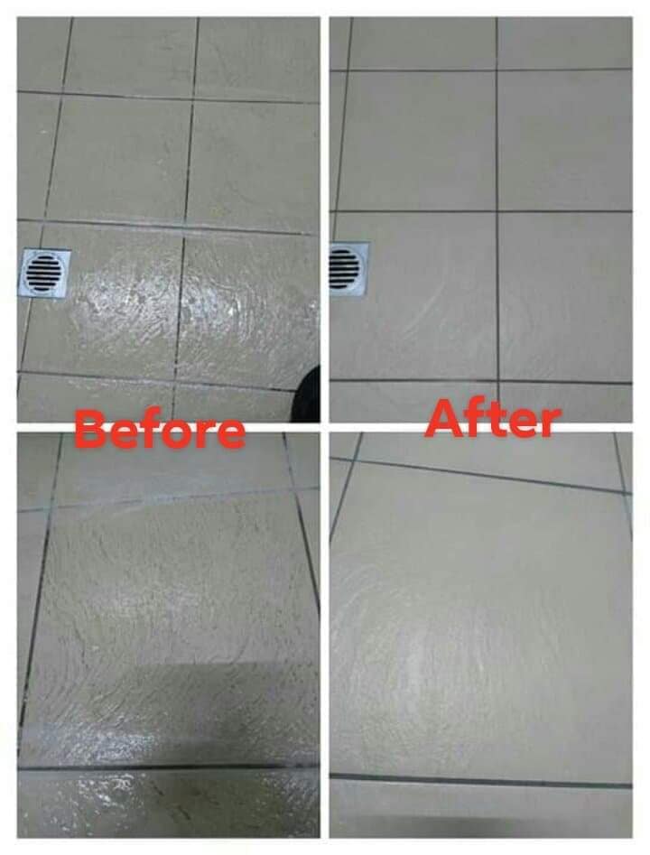 before and After Tile Cleaning — Carpet Cleaning in Bundaberg, QLD