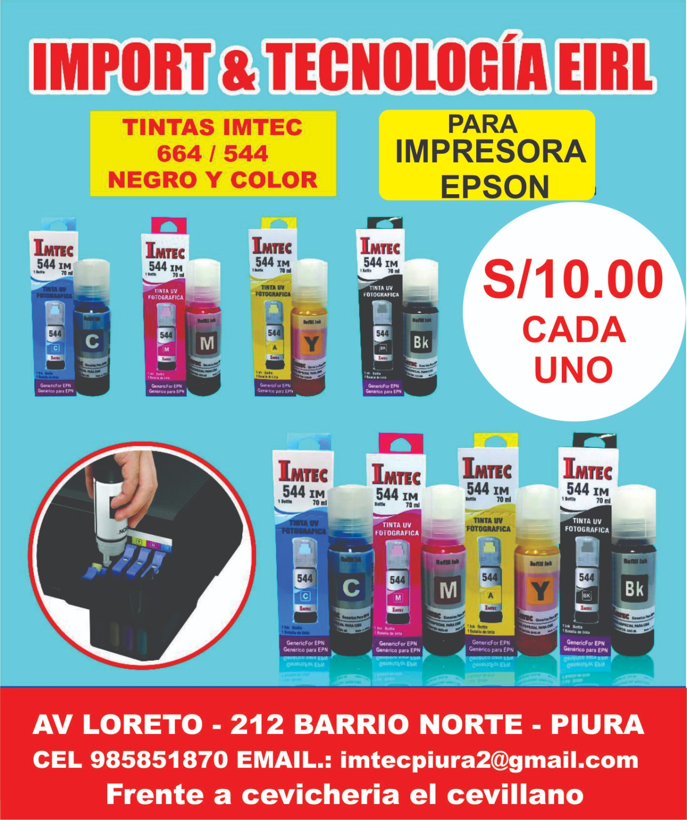 Venta e importación de tóner para impresoras