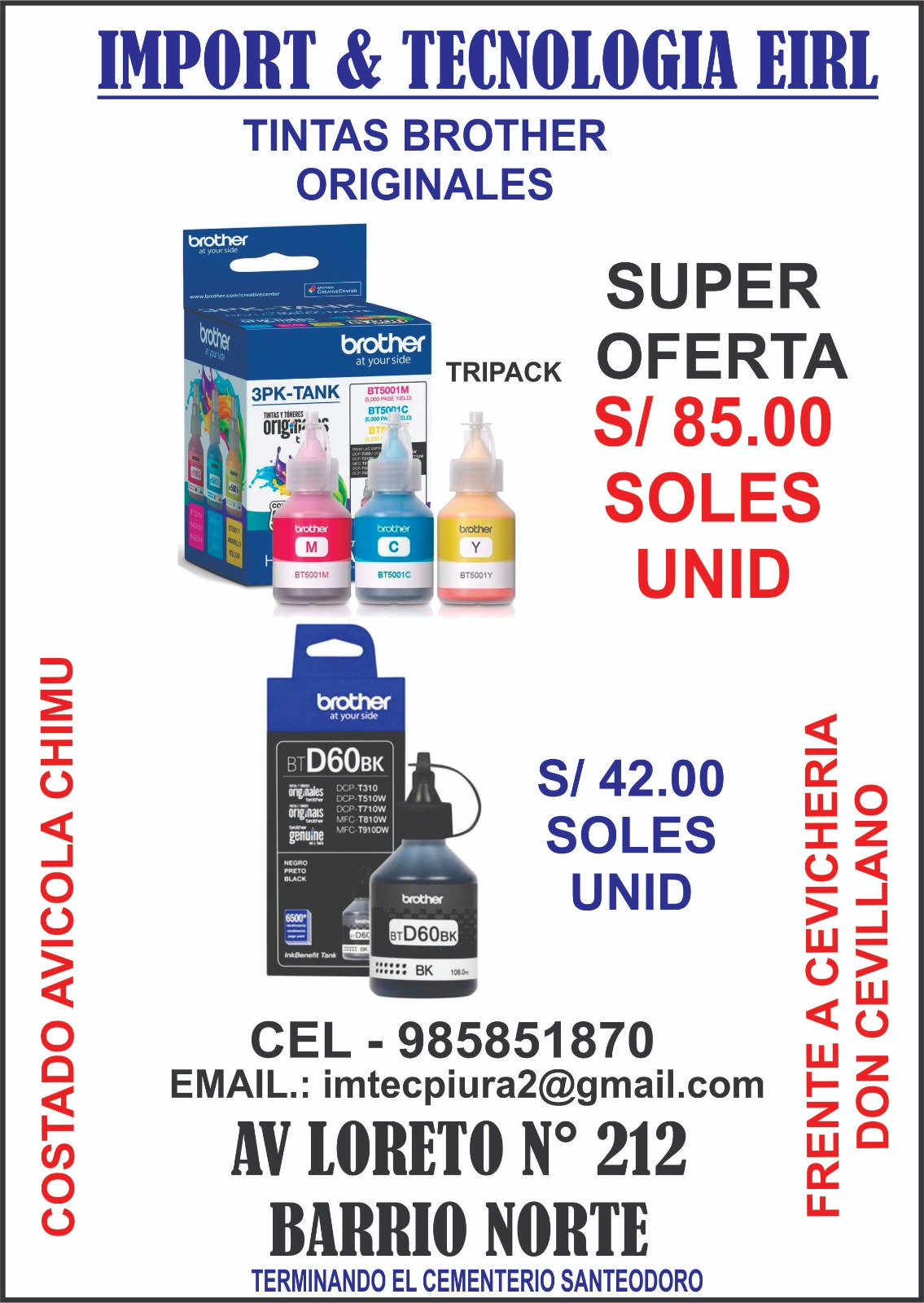 Venta e importación de tóner para impresoras