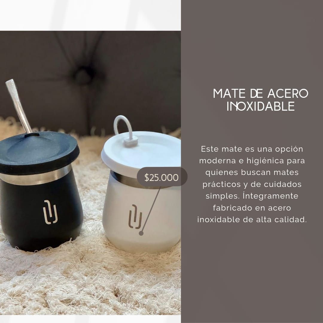 MATE DE ACERO INOXIDABLE