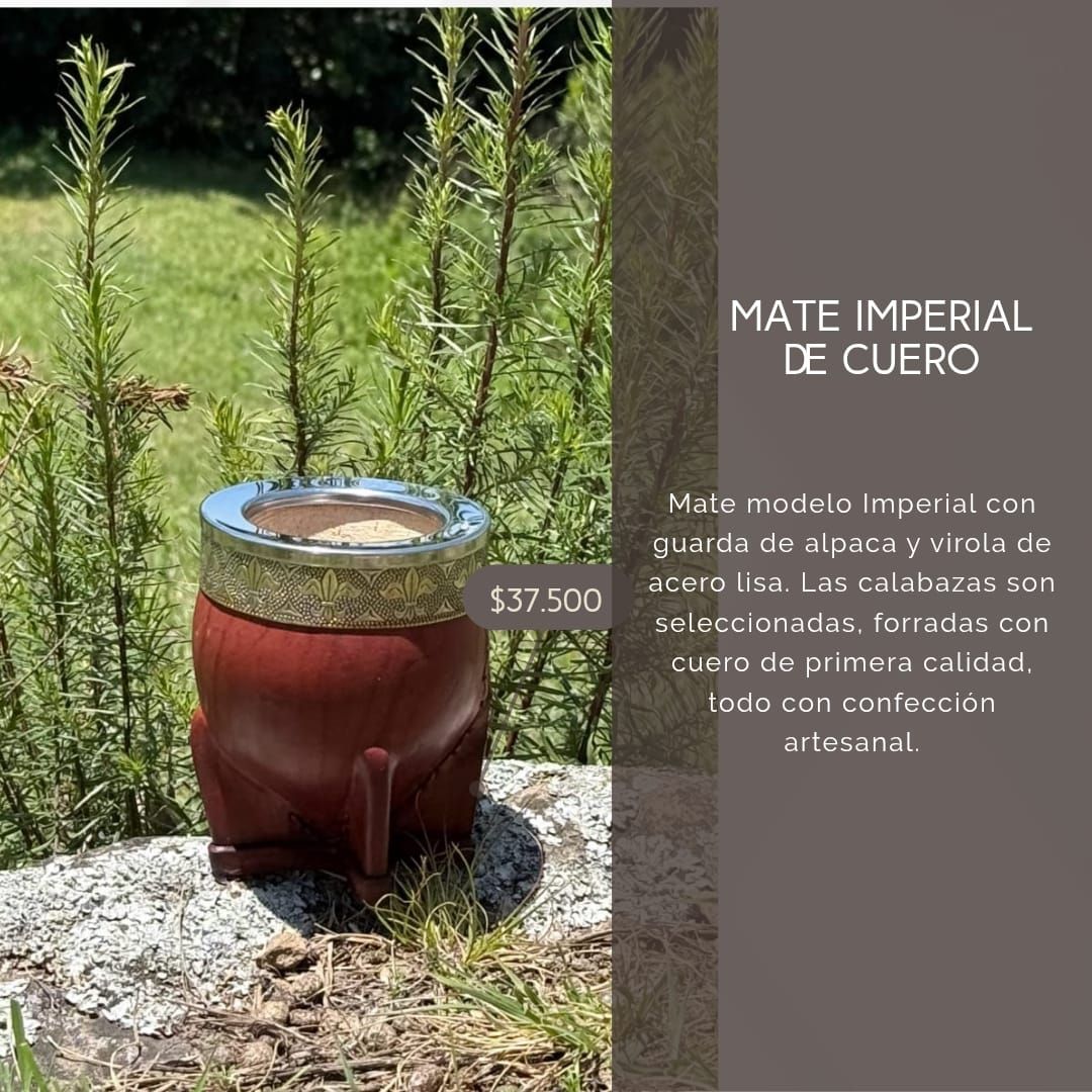MATE IMPERIAL DE CUERO