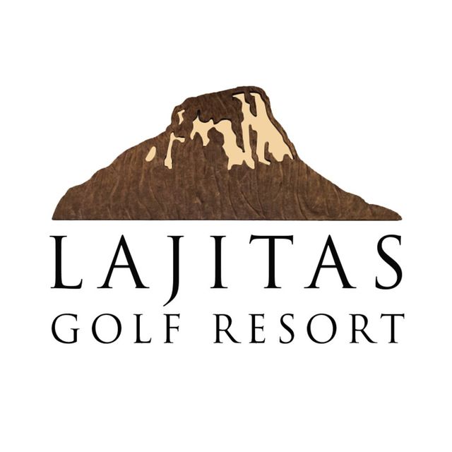 Lajitas Golf Resort logo with a brown desert mountain illustration above the name