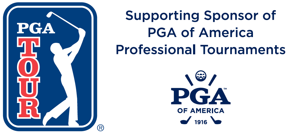 PGA Tour and PGA of America logos with text: “Supporting Sponsor of PGA of America Professional Tournaments”