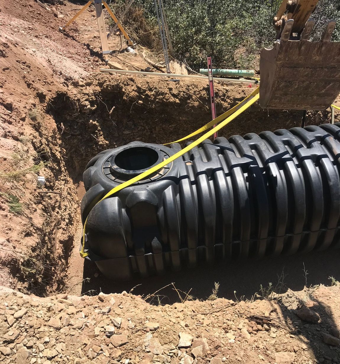 Septic Tank on Ground — Edgewood, NM — EC Bassett Construction