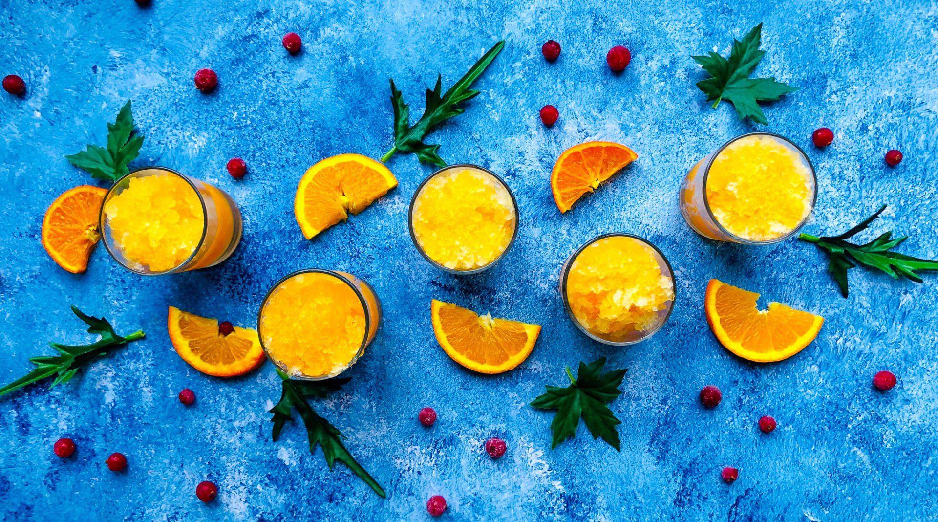 mandarin orange sorbet/healthy desserts