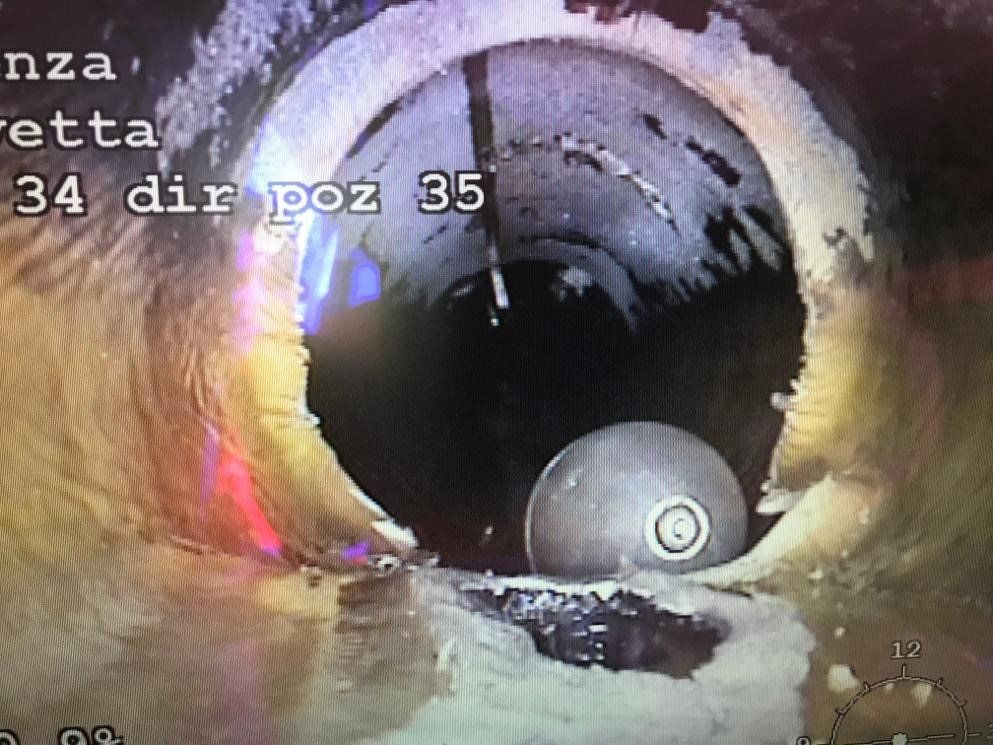 immagine da videoispezione con telecamere