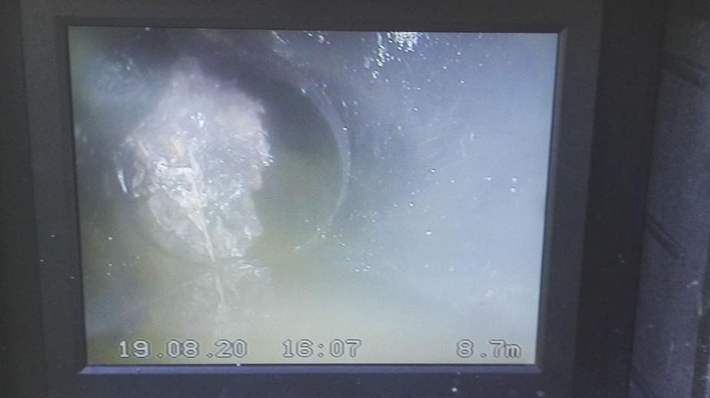 immagine da videoispezione con telecamere