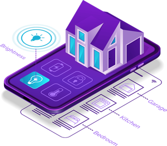 Mobile phone control of home systems icon
