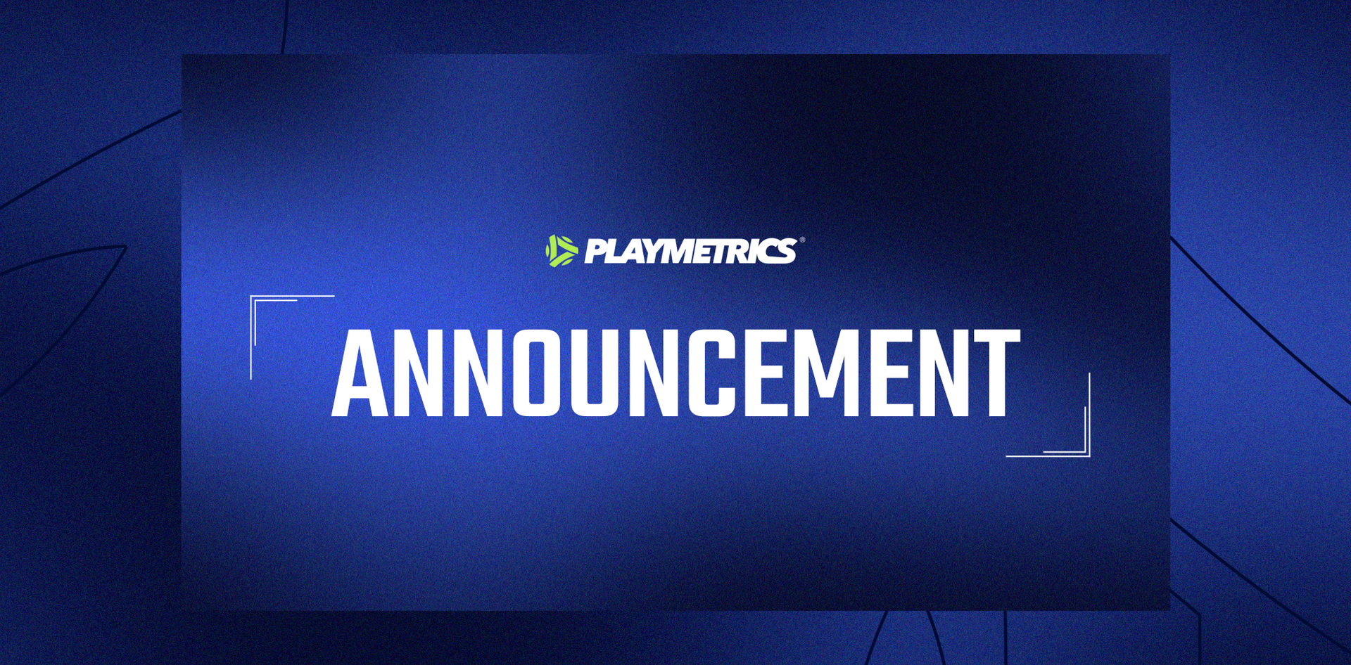 PlayMetrics logo for announcements