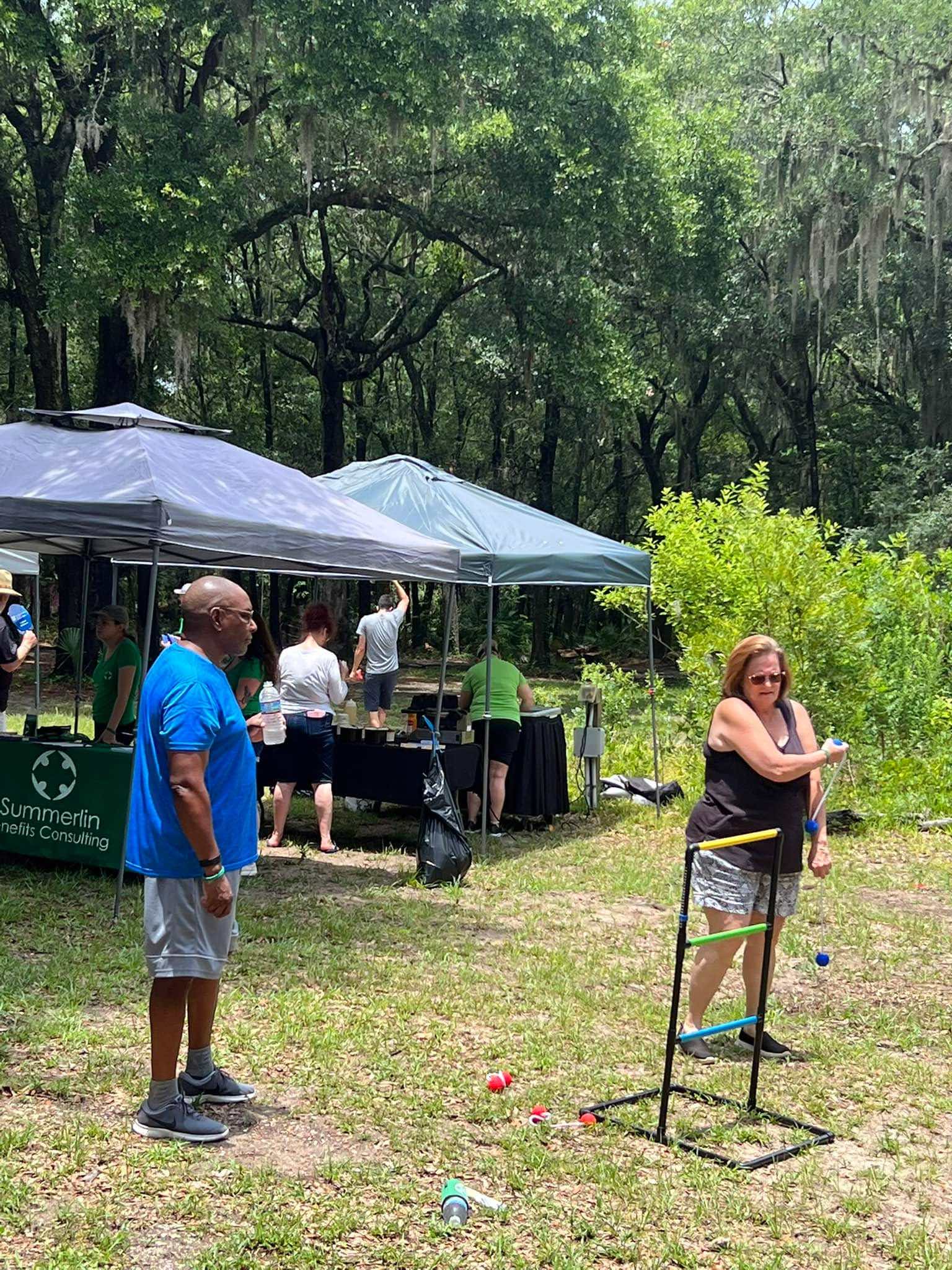 Pictures from the ice cream social for clients 6/22