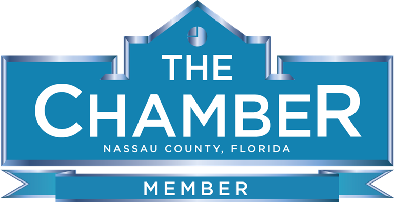 Logo for The Nassau County Chamber of Commerce in Florida - and links to their website in a new window