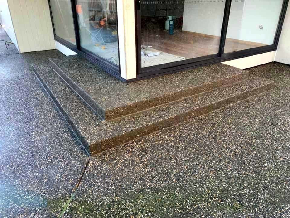 Modern look on existing concrete