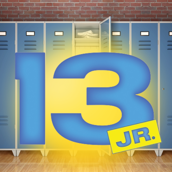 a row of blue lockers with the number 13 on them