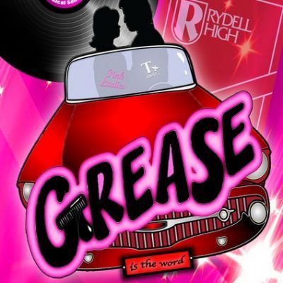 a poster for grease by rydell high