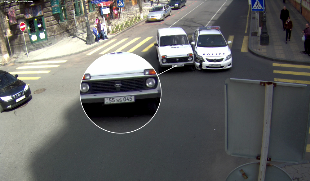 Police Car Collision IP Megapixel CCTV