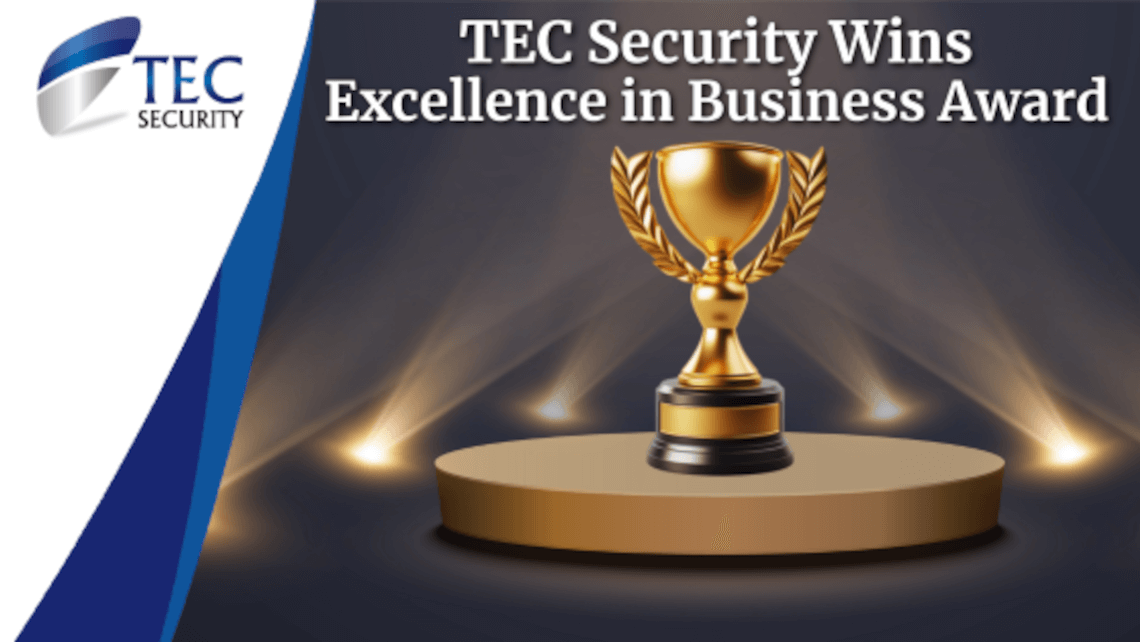 TEC Security Wins Excellence in Business Award 2024