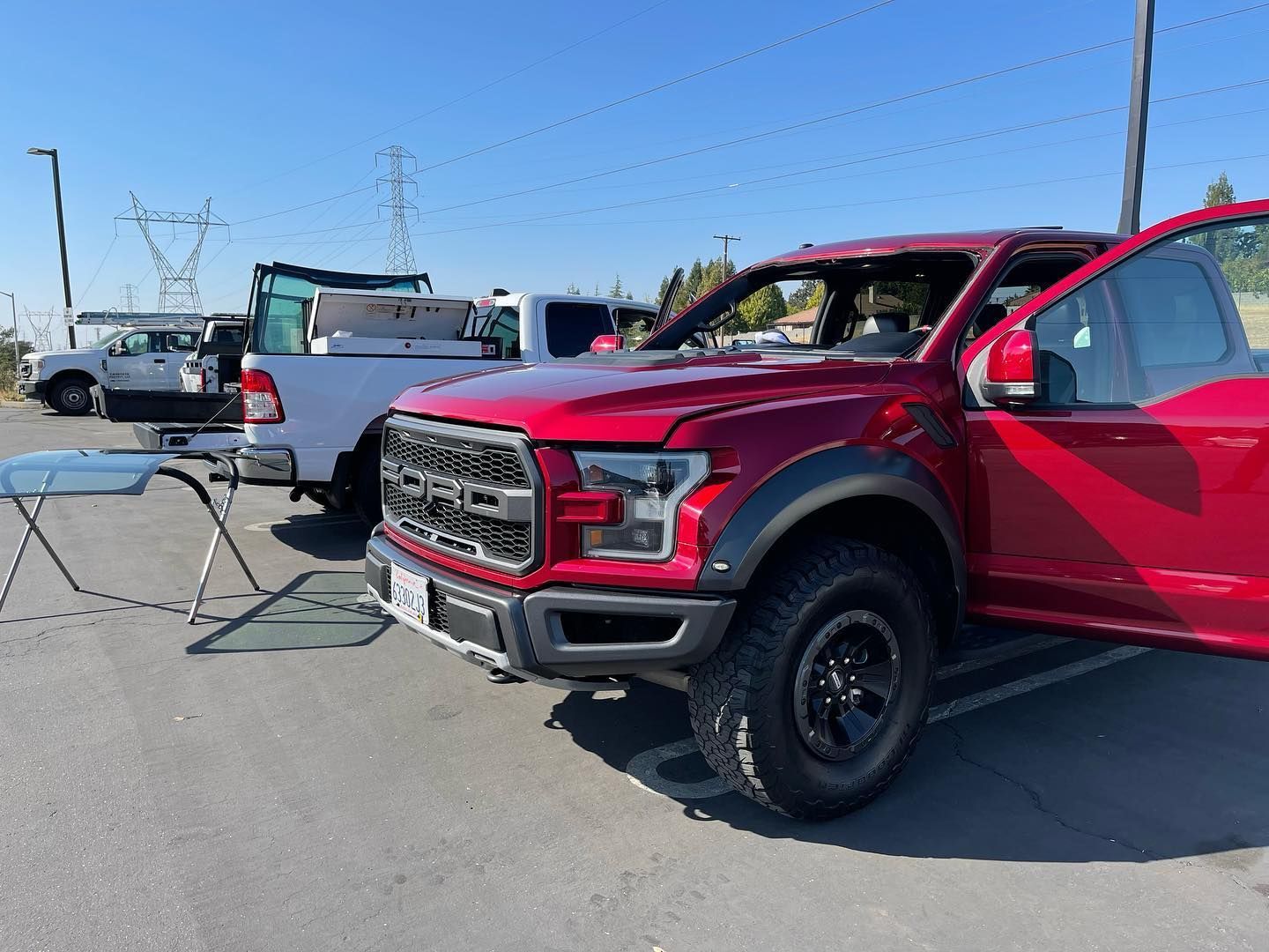 Red Massive Vehicle — Roseville, CA — Proper Auto Glass