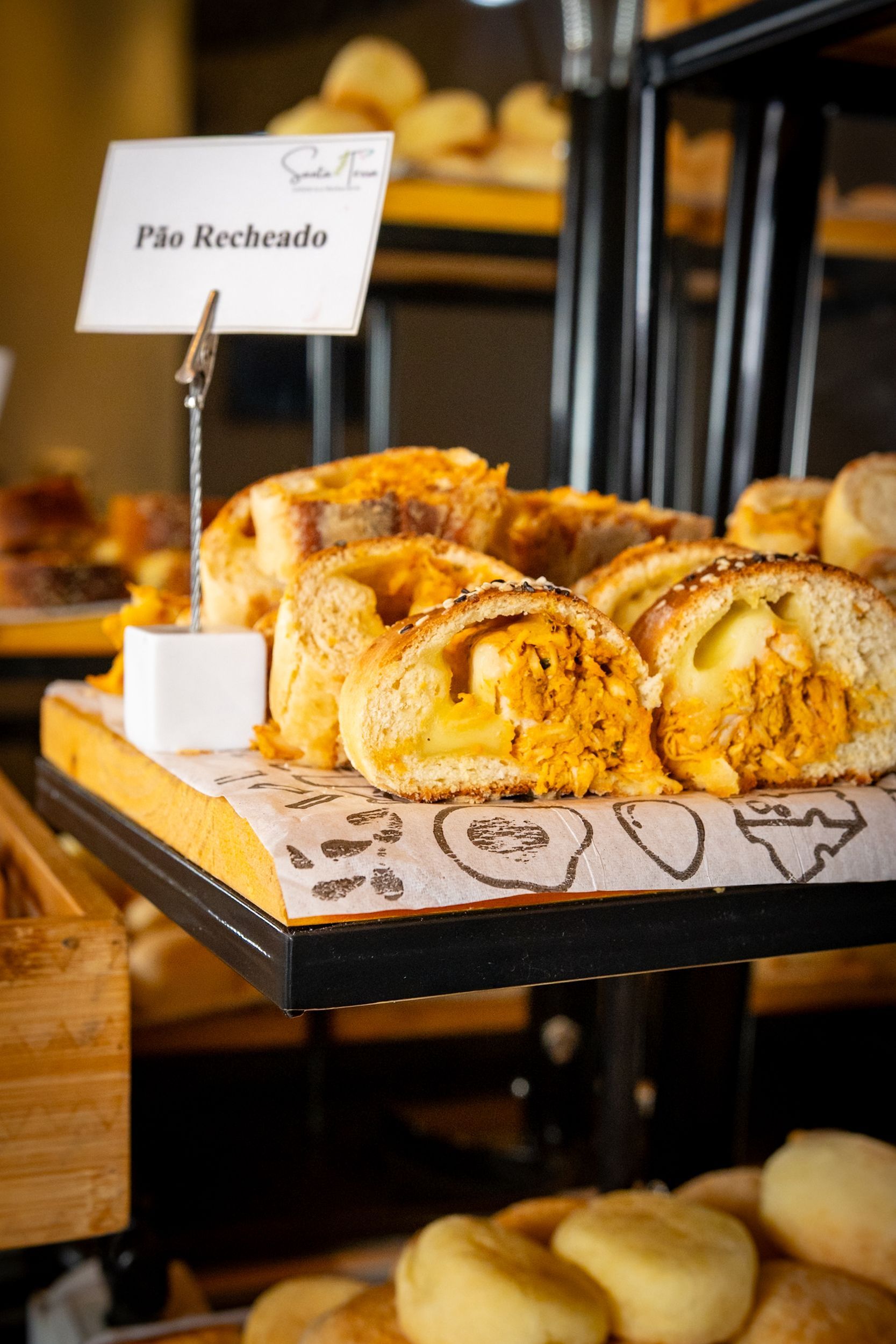 Exposição de pães: 