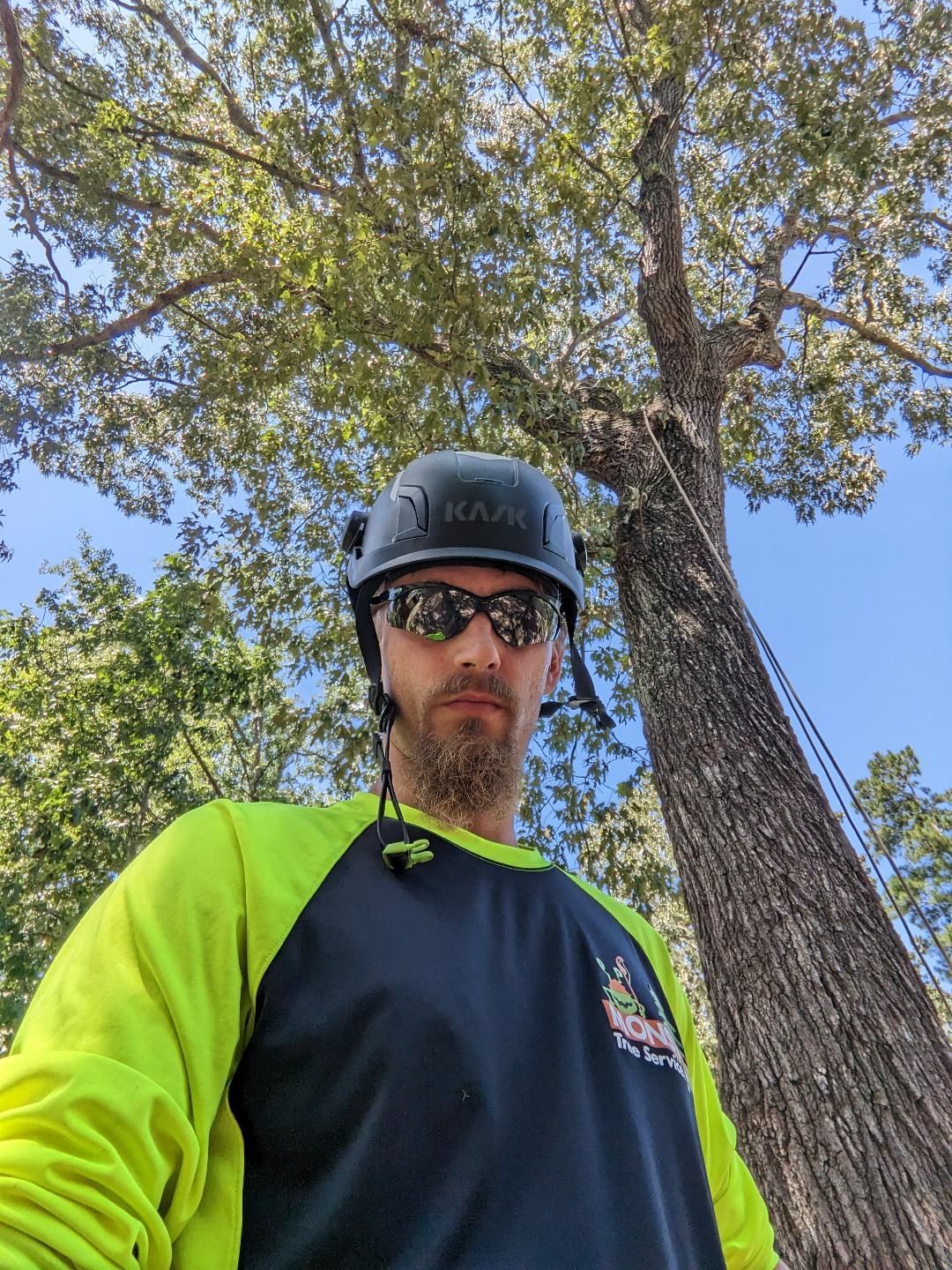 A picture of Jake Fowwler, owner/ operator of One Healthy Tree Service.