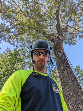 A picture of Jake Fowwler, owner/ operator of One Healthy Tree Service.