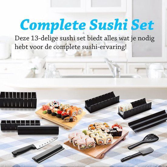 Sushi set voor maken sushi