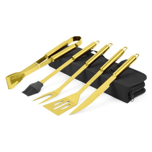 Gouden BBQ set