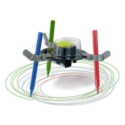 Tekenrobot, spint rond met potloden voor tekening