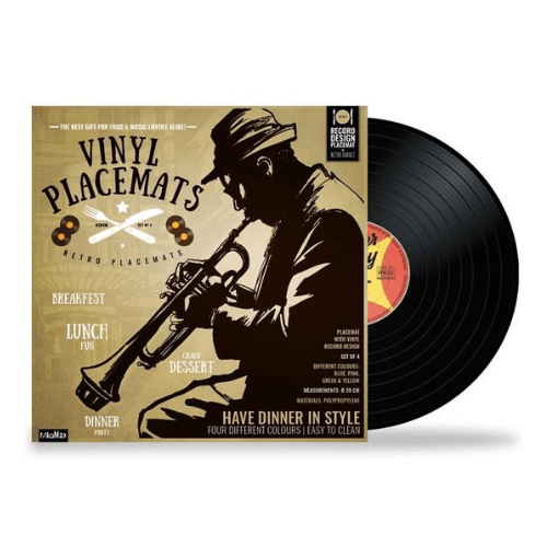 Placemats in vorm plaat vinyl