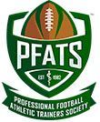 PFATS logo with green shield, football, and text 