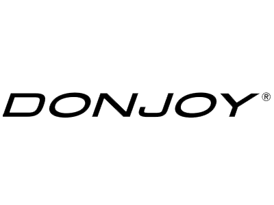 DONJOY logo in black italic text on a white background