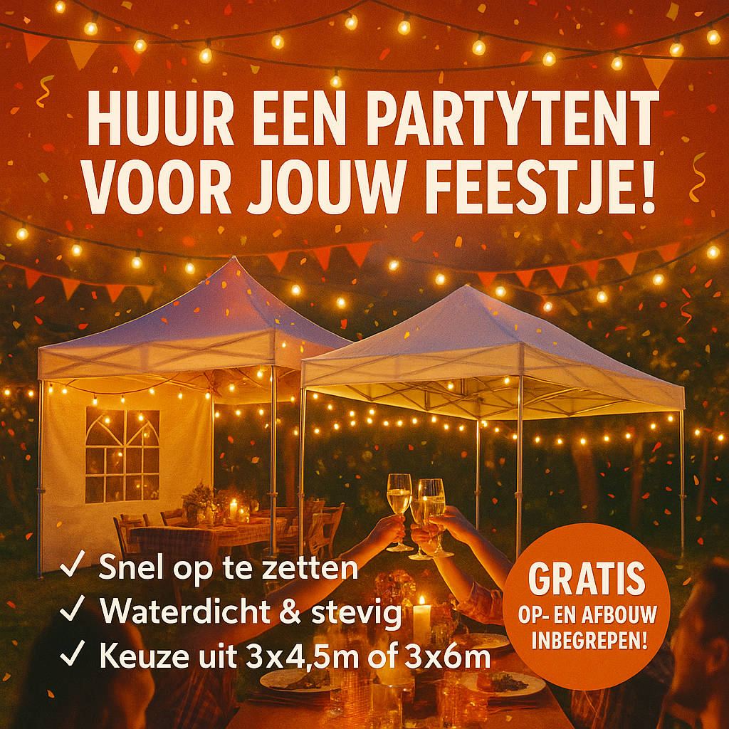 Een witte tent met drie ramen op een witte achtergrond.