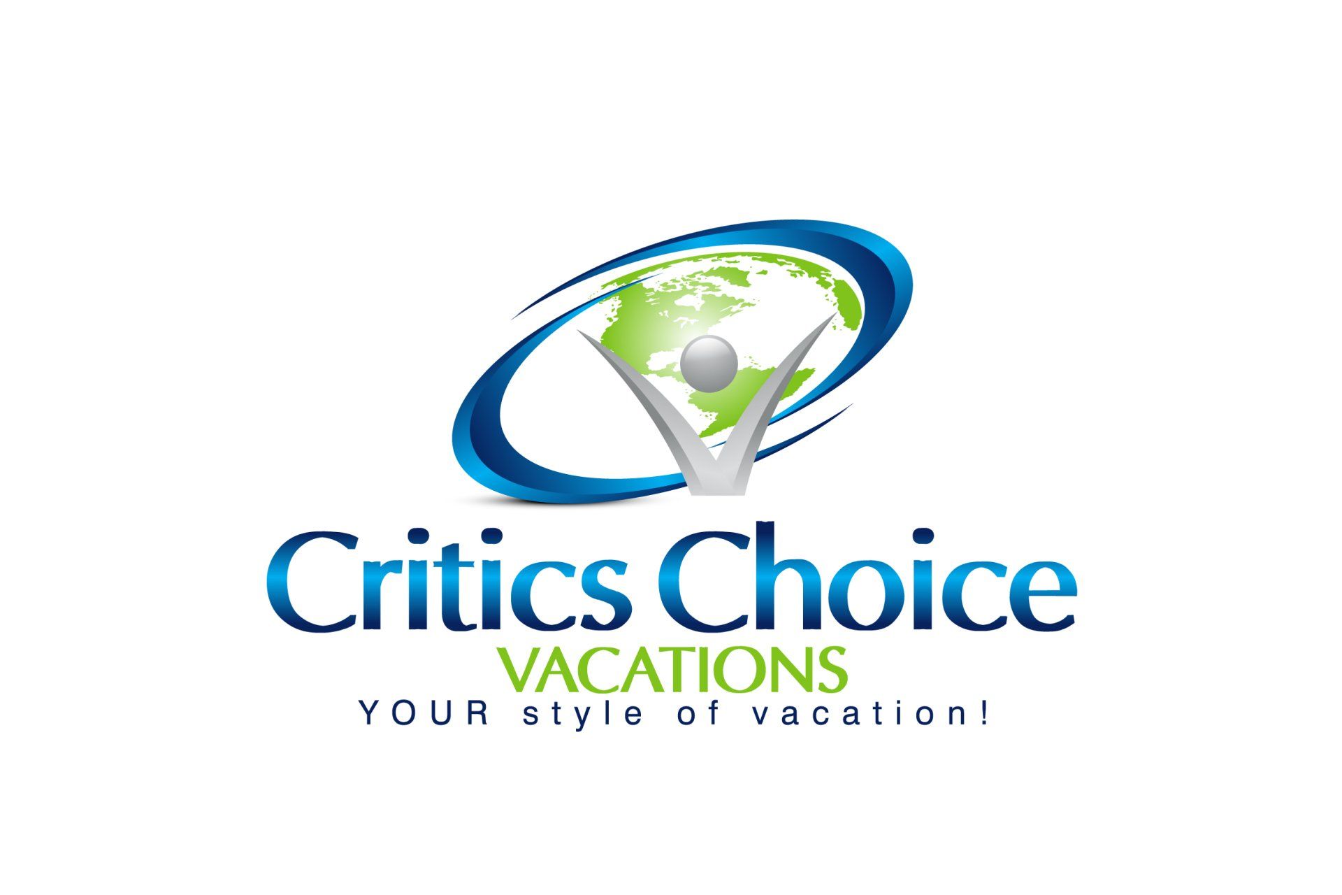 A logo for critics choice vacations your style of vacation