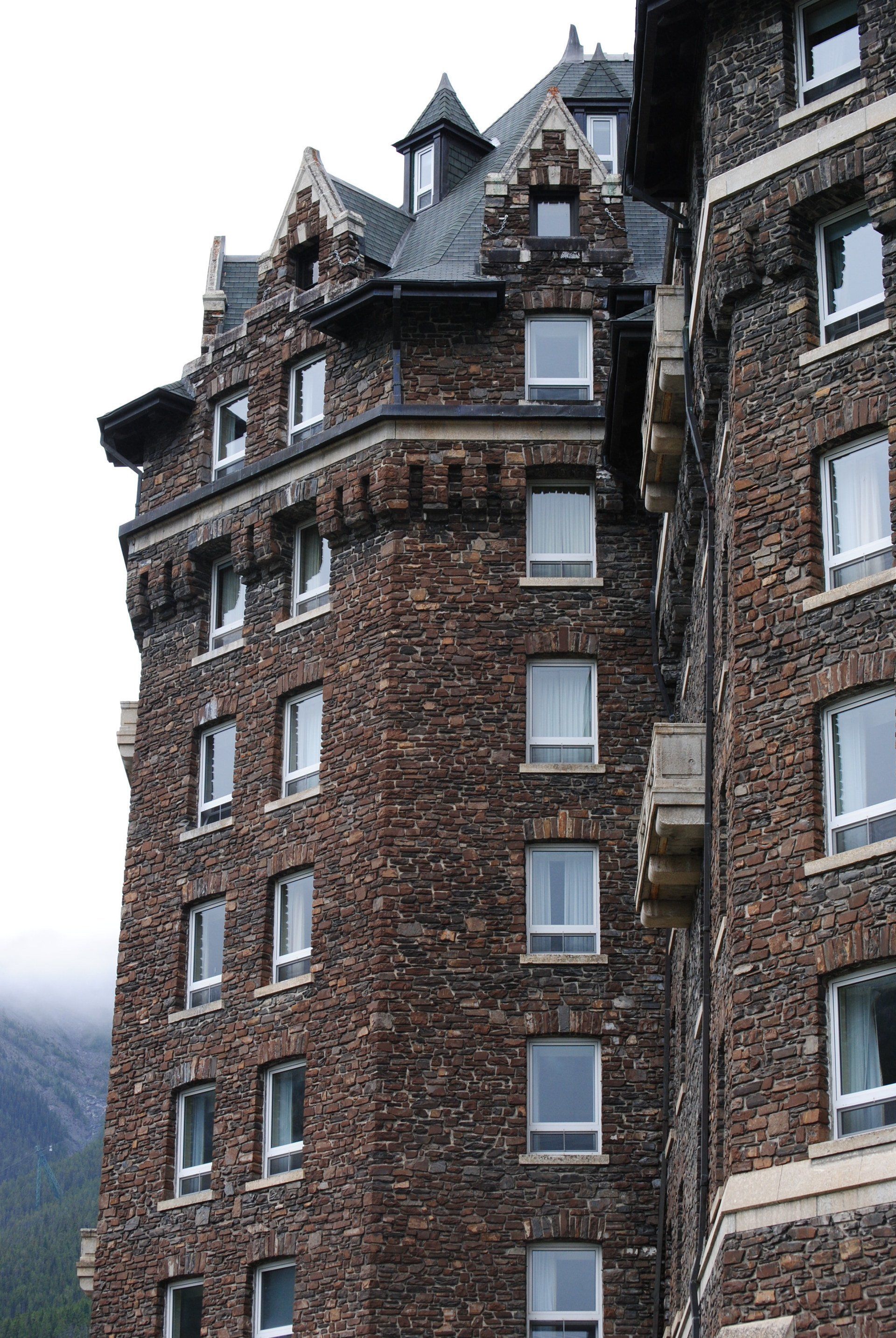 A large brick building with a lot of windows