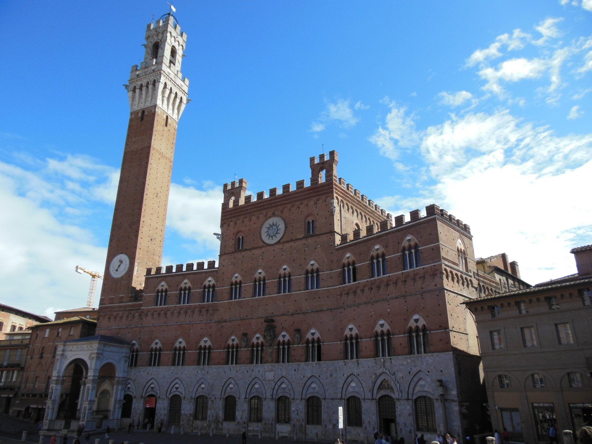 A large building with a clock tower on top of it